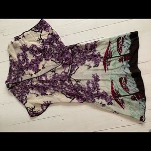 BCBG MAXAZRIA PRINT DRESS XS